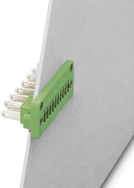 Phoenix Contact - Embase en traversée de paroi 4p, pas: 3.81 mm, 1.5 mm², 8 A, 160 V - DFK-MC 1,5/