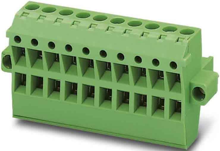 Phoenix Contact - Fiche débrochable 2p, pas: 5.08 mm, 2.5 mm², 12 A, 320 V - TMSTBP 2,5/ 2-STF-5,0