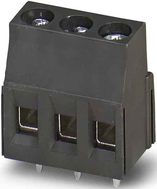 Phoenix Contact - Bornier C.I 3p, pas: 5.08 mm, 2.5 mm², 16 A, 320 V - MKDSN 2,5/ 3-5,08 HT BK