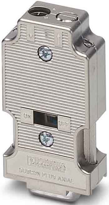 Phoenix Contact - Connecteur mâle D-SUB , 9 pôles, modèle axial deux arrivées de câble,CANOpen