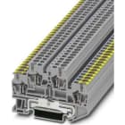 Phoenix Contact - STTB 2,5-PE/L - Bloc de jonction double étage avec raccordement terre