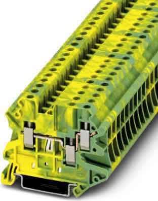 Phoenix Contact - UT 4-TWIN-PE - Bloc de jonction avec raccordement terre