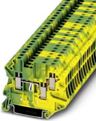 Phoenix Contact - UT 2,5-TWIN-PE - Bloc de jonction avec raccordement terre