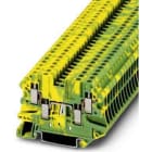 Phoenix Contact - UT 2,5-QUATTRO-PE - Bloc de jonction avec raccordement terre
