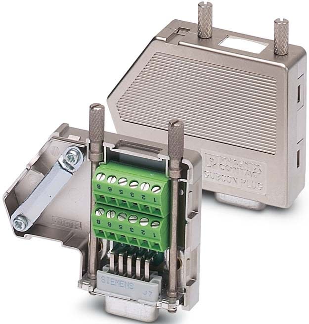 Phoenix Contact - Connecteur D-SUB, 15 pôles HD (haute densité), mâle, une sortie du câble à 35°