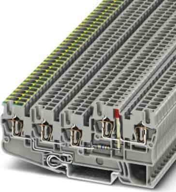 Phoenix Contact - STIO 2,5/4-PE/2B/L-LA24GN/O-M - Bloc de jonction pour capteurs / actionneurs