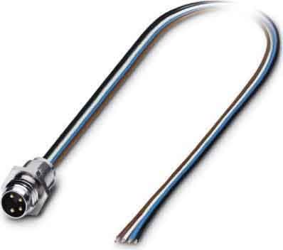 Phoenix Contact - Embases paroi avant - SACC-E-M 8MS-4CON-M8/0,5