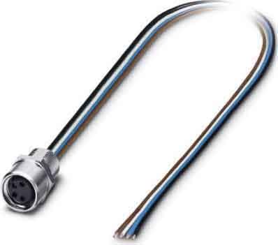 Phoenix Contact - SACC-E-M 8FS-4CON-M8/0,5 - Embases paroi avant - SACC-E-M 8FS-4CON-M8/0,5