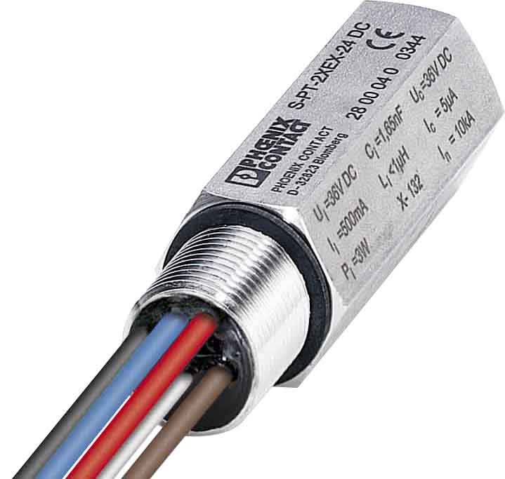 Phoenix Contact - Parafoudre (PE M20) 2 boucles 4-20mA pour capteur de mesure 24VDC