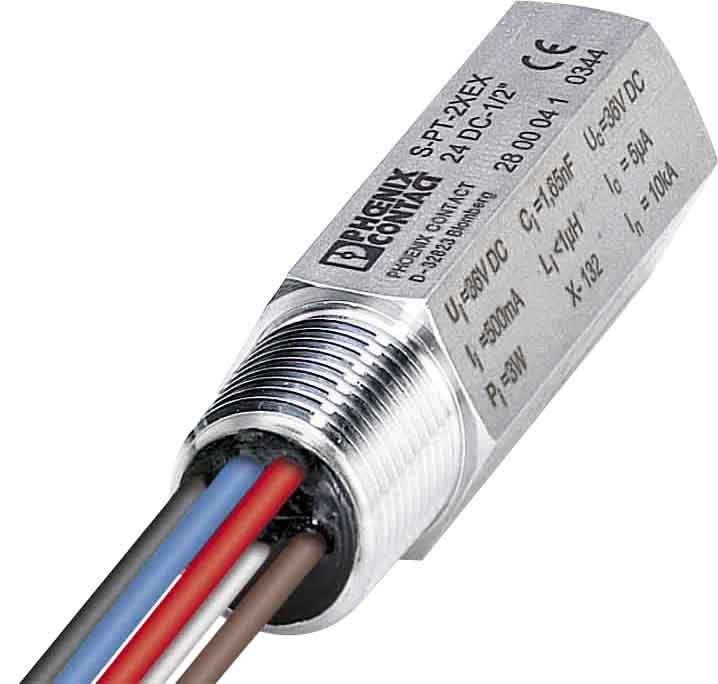 Phoenix Contact - Parafoudre (PG 1/2") 2 boucles 4-20mA pour capteur de mesure 24VDC