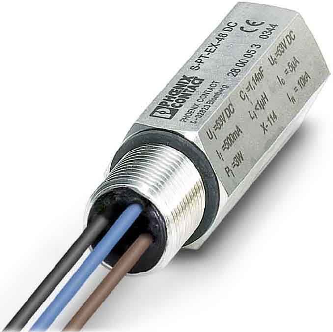 Phoenix Contact - S-PT-EX-48DC - Parafoudre (PE M20) 4-20mA pour capteur de mesure 48VDC