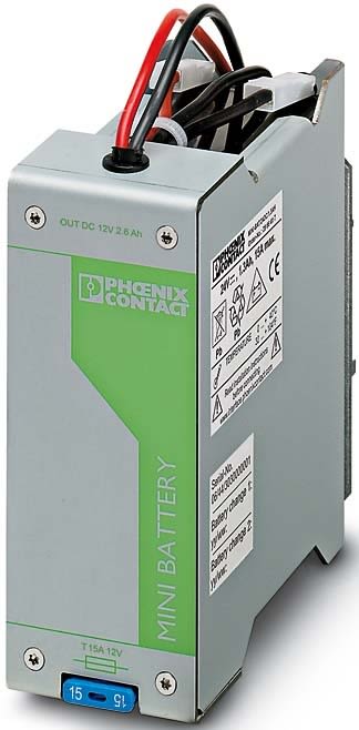 Phoenix Contact - MINI-BAT/12DC/2.6AH - MINI-BAT - Batterie 24VDC - 2,6Ah