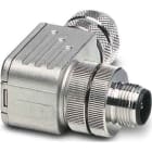Phoenix Contact - Connecteur M12, codage A, mâle coudé, 4 pôles, à visser, blindé, diam. 4 à 6 mm