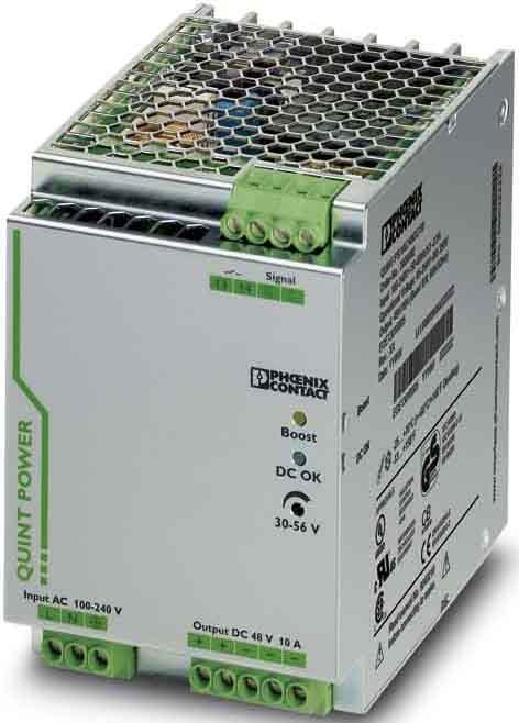Phoenix Contact - Alimentation industrielle Mono 230VAC - Sortie 48VDC - 10A - Boost stat/Dyn/SFB