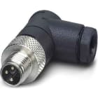 Phoenix Contact - Connecteur M8, codage A, mâle coudé, 3P, à souder, non blindé, diam. 3.5 à 5 mm