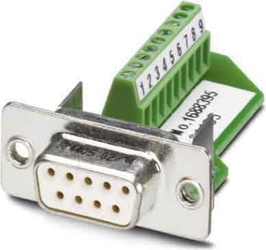 Phoenix Contact - Eléments de contact D-SUB - VS-09-BU-DSUB/9-MPT-0,5