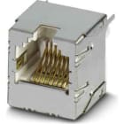 Phoenix Contact - Connecteur PCB 1 port RJ45 blindé Cat 6 - 180° - sans led - avec ressort - THT