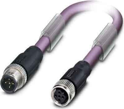 Phoenix Contact - Câble capt./act., 2 pôles, PROFIBUS, M12 mâle droit, M12 femelle droit, B, 15 m