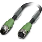 Phoenix Contact - Câble capt./act., 5 pôles, PUR, M12 mâle droit, M12 femelle droit, A, 0,3 m