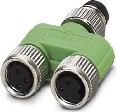 Phoenix Contact - Répartiteur en Y, 3 pôles, M8 mâle droit, M8 femelle droit, A