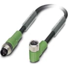 Phoenix Contact - Câble capt./act., 3 pôles, PUR, M8 mâle droit, M8 femelle coudé, A, 0,3 m