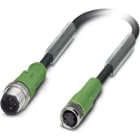 Phoenix Contact - Câble capt./act., 3 pôles, PUR, M12 mâle droit, M8 femelle droit, A, 3 m