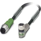 Phoenix Contact - Câble capt./act., 3 pôles, PUR, M12 mâle droit, M8 femelle coudé, A, 1,5 m