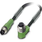 Phoenix Contact - Câble capt./act., 3 pôles, PUR, M8 mâle droit, M12 femelle coudé, A, 3 m