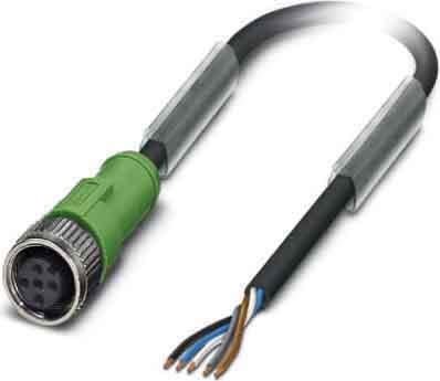 Phoenix Contact - Câble capt./act., 5 pôles, PUR, M12 femelle droit, Ext. Libre, A, 1,5 m