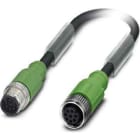 Phoenix Contact - Câble capt./act., 8 pôles, PUR, M12 mâle droit, M12 femelle droit, A, 3 m
