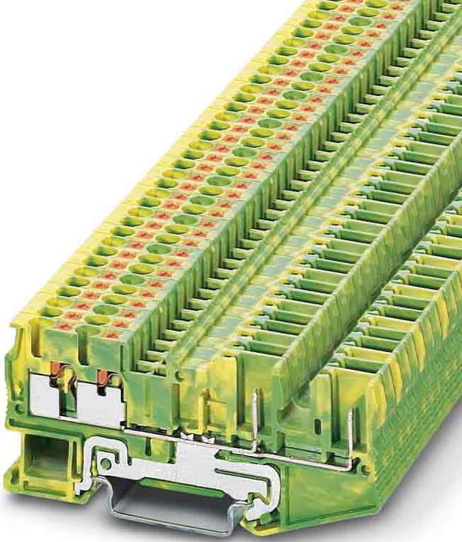 Phoenix Contact - PT 2,5-QUATTRO/2P-PE - Bloc de jonction COMBI avec raccordement terre