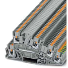 Phoenix Contact - PTI 2,5-PE/L/LB - Bloc de jonction d'installation triple étage + terre
