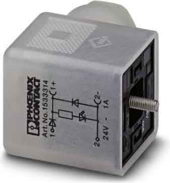Phoenix Contact - Connecteur pour électrovannes SACC-V-3CON-PG9/A-PFL 12/24