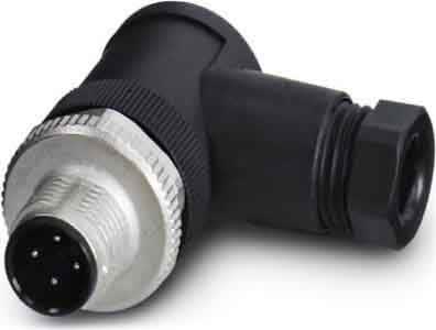 Phoenix Contact - Connecteur M12, codage A, mâle coudé, 5 pôles, à visser, Pg 7, diam. 4 à 6 mm