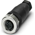 Phoenix Contact - Connecteur M12, codage A, femelle droit, 4 pôles, à visser, Pg 7, diam. 4 à 6 mm