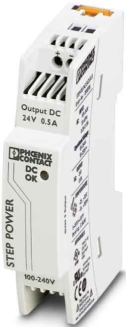 Phoenix Contact - STEP-PS/48AC/24DC/0.5 - Alimentation modulaire 48VAC/24VDC - 0,5A - NEC Class 2
