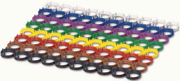 Phoenix Contact - Kit de 8x10 Anneaux de couleurs pour repérage des câbles RJ45