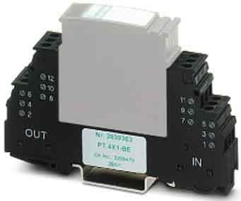 Phoenix Contact - PT 4X1-BE - Embase parafoudre pour 4 Fils TOR