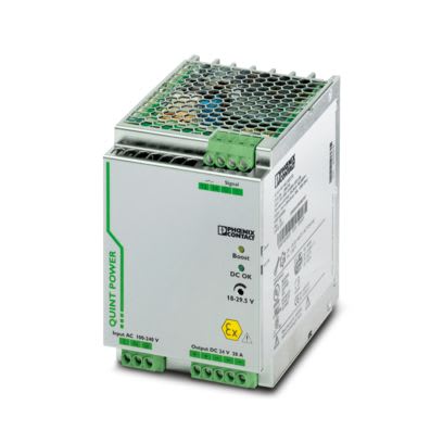Phoenix Contact - Alimentation industrielle Mono 230VAC/24VDC-20A  - Boost stat/Dyn/SFBAtex
