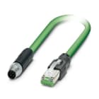 Phoenix Contact - Câble Bus, 4 pôles, Profinet, M8 mâle droit, RJ45, D, 1 m