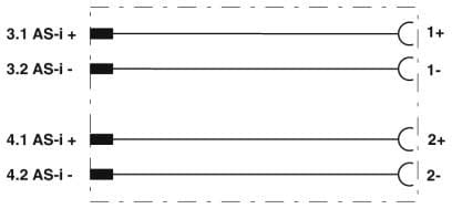 Phoenix Contact - Répartiteur ASI, 4 pôles, ASI