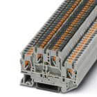 Phoenix Contact - PTTB 2,5-PV BU - Bloc de jonction double étage ponté verticalement