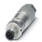 Phoenix Contact - Connecteur M12, codage D, mâle droit, 4 pôles, IDC, blindé, diam. 5 à 9.7 mm