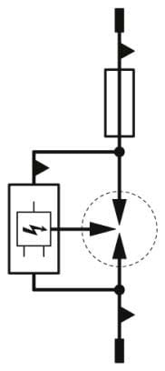 Phoenix Contact - Fiche parafoudre T1+2 avec fusible intégré - Uc:440VAC-Iimp:25kA-Up:2,5kV-IT