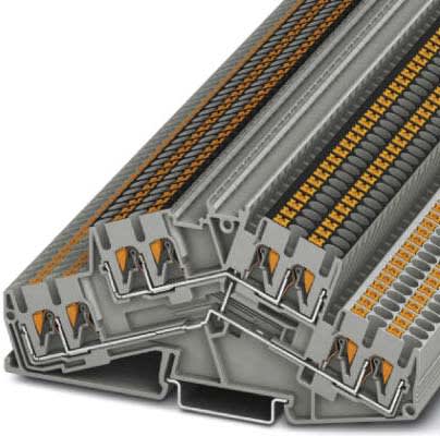 Phoenix Contact - PTTBS 2,5-QUATTRO-PV - Bloc de jonction double étage ponté verticalement