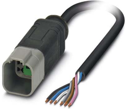 Phoenix Contact - Câble capt./act., 6 pôles, PUR, DEUTSCH mâle, Ext. Libre, A, 1,5 m