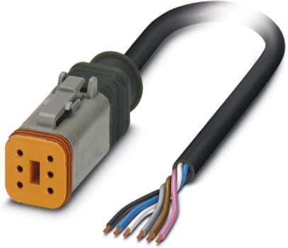 Phoenix Contact - Câble capt./act., 6 pôles, PUR, DEUTSCH femelle, Ext. Libre, A, 5 m