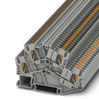 Phoenix Contact - PTTBS 2,5-PV BU - Bloc de jonction double étage ponté verticalement