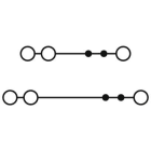 Phoenix Contact - PTTBS 2,5-TWIN/U-OG/O-GN - Bloc de jonction double étage