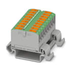 Phoenix Contact - PTVFIX 18X2,5-NS35A GN - Bloc répartiteur PTFIX